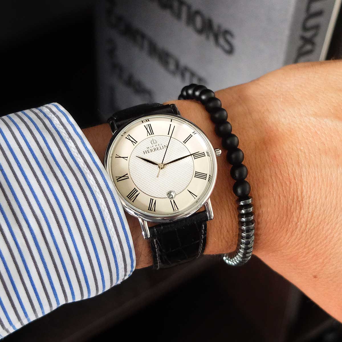 Montre HERBELIN Homme Classique en Cuir 12248AP08