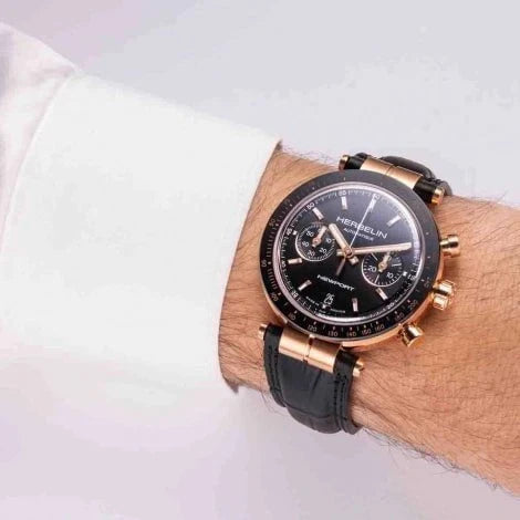 Montre HERBELIN Homme Newport Automatique Chronographe 256TRCN14