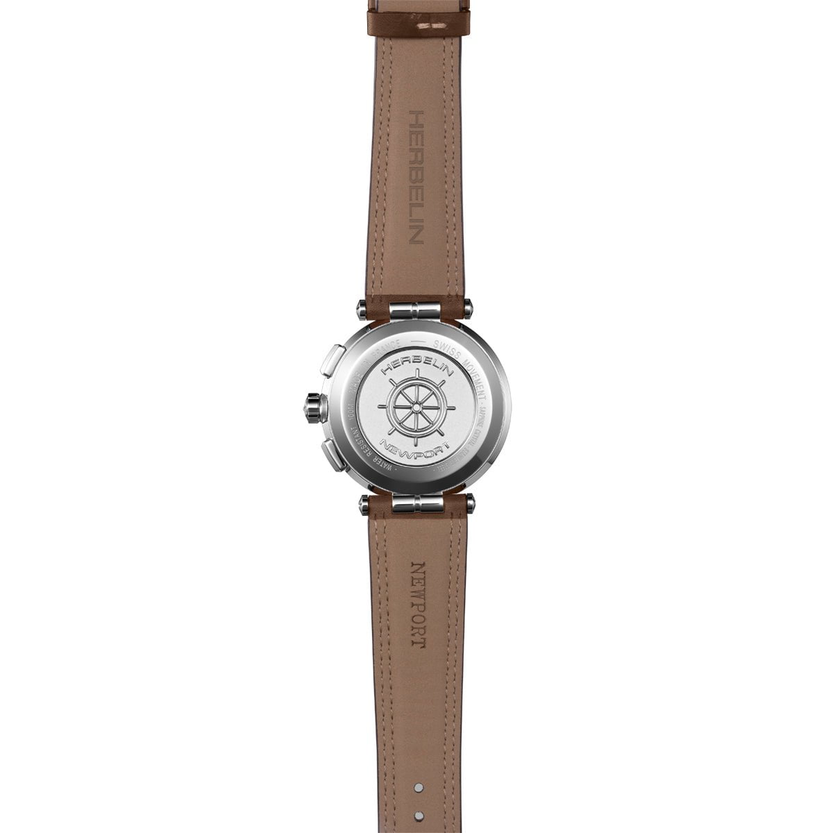 Montre HERBELIN Homme Newport Chronographe en Cuir 37658AP24MA
