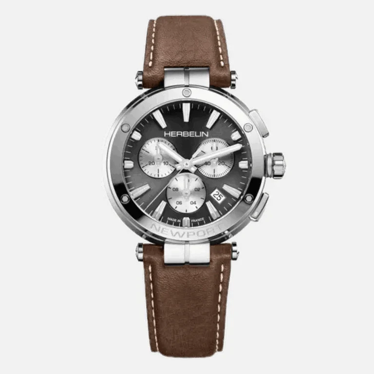 Montre HERBELIN Homme Newport Chronographe en Cuir 37658AP24MA