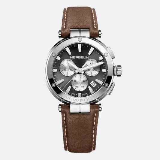 Montre HERBELIN Homme Newport Chronographe en Cuir 37658AP24MA
