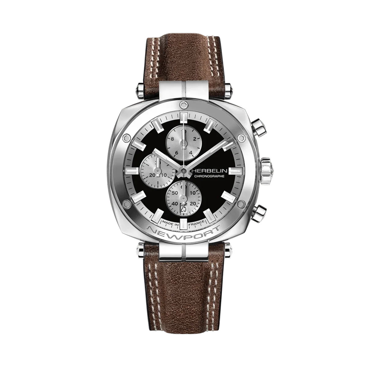 Montre HERBELIN Homme Newport Heritage Chronographe 35664AP24BR