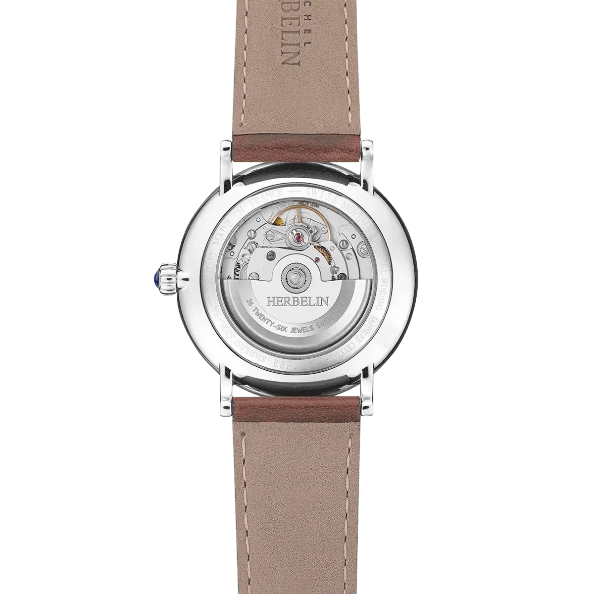 Montre HERBELIN Homme Inspiration Automatic en Cuir 1647AP16BR
