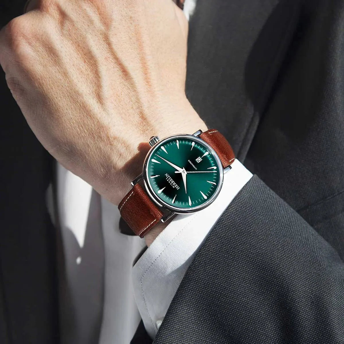 Montre HERBELIN Homme Inspiration Automatic en Cuir 1647AP16BR