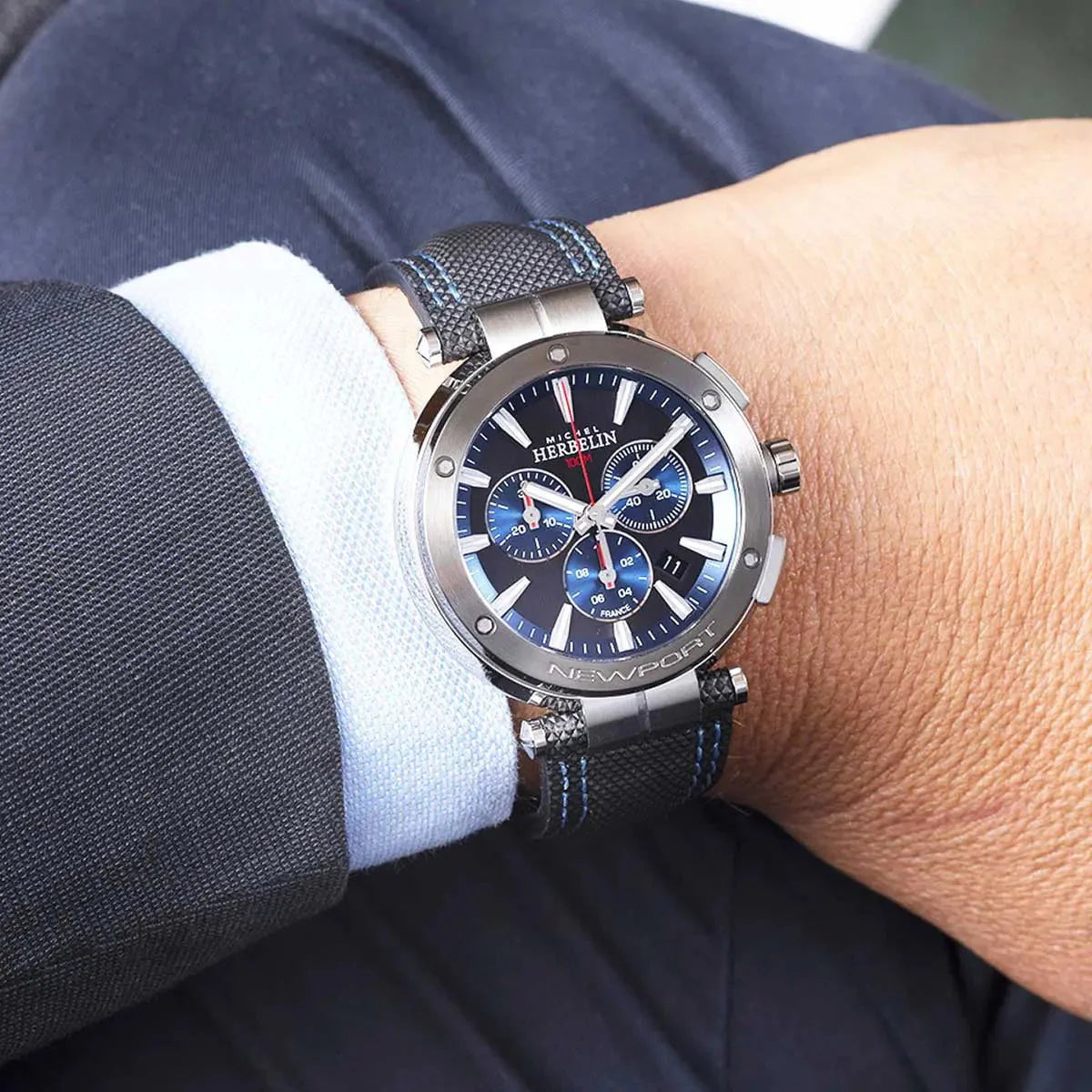 Montre HERBELIN Homme Newport Chronographe 37688AG65