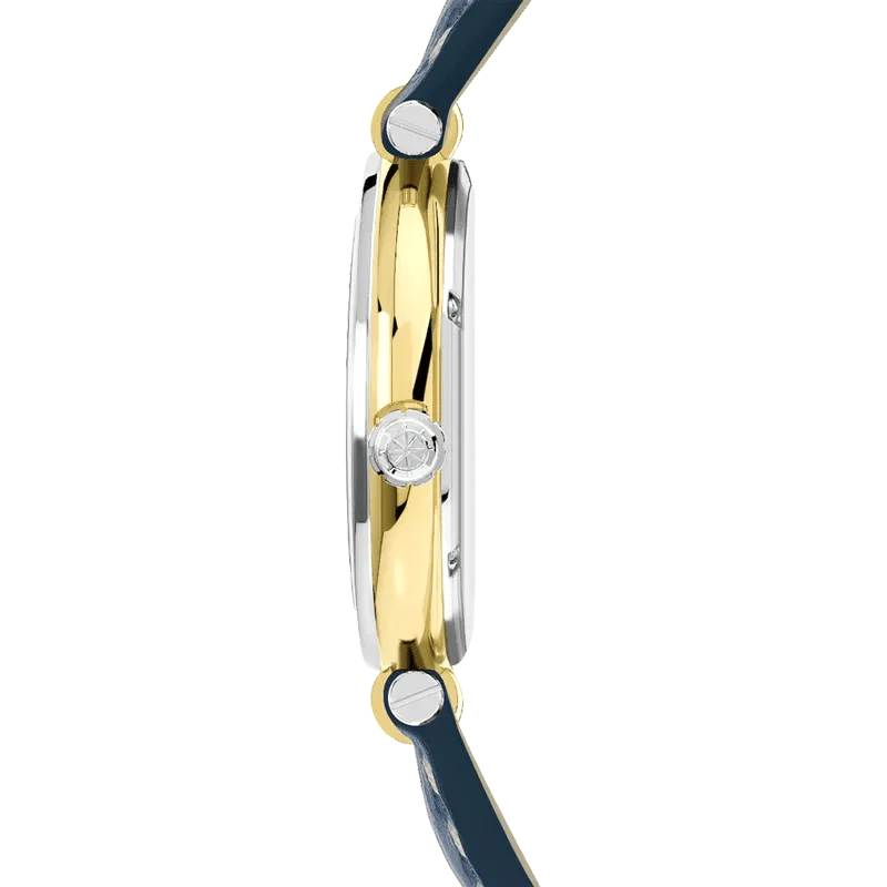 Montre HERBELIN Homme Newport en Cuir Bleu 12255T35