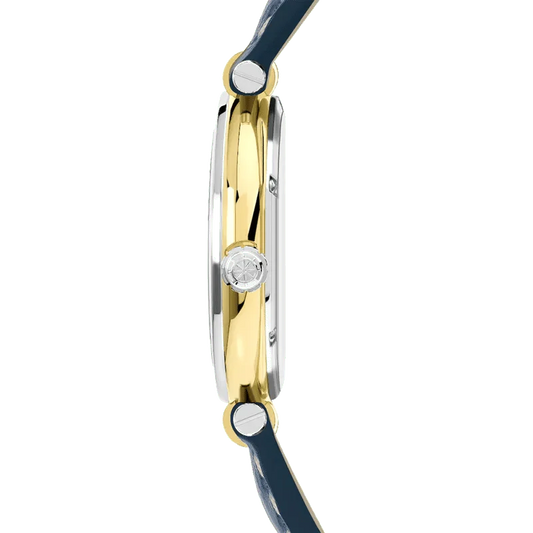 Montre HERBELIN Homme Newport en Cuir Bleu 12255T35