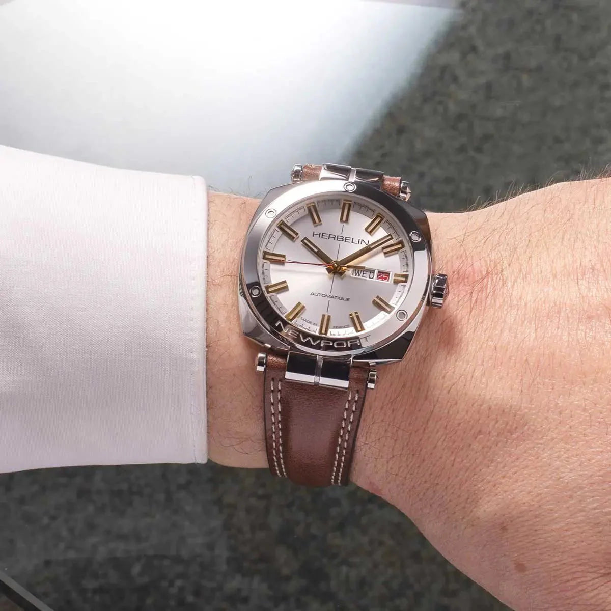 Montre HERBELIN Homme Newport Héritage Automatic 1764T11BR