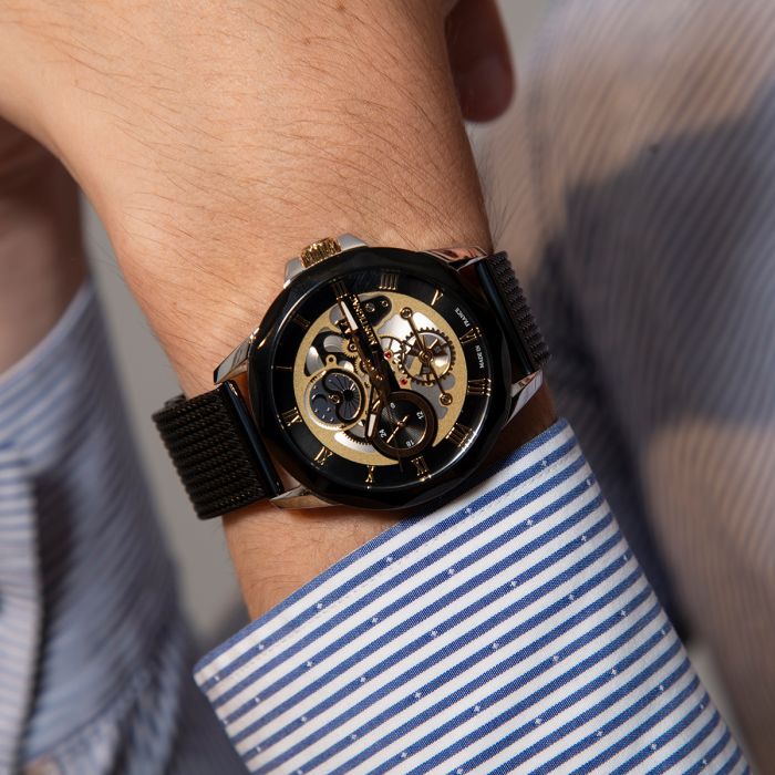 Montre MONTIGNAC Homme en Acier Milanais MOW612