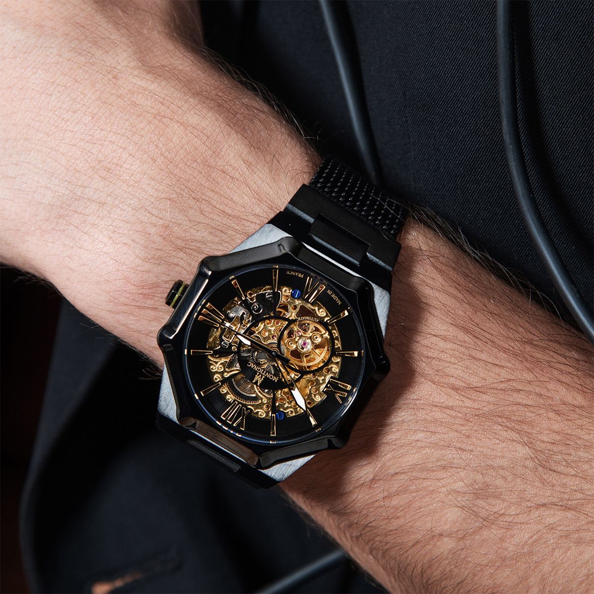 Montre MONTIGNAC Homme Automatique en Acier MOW808