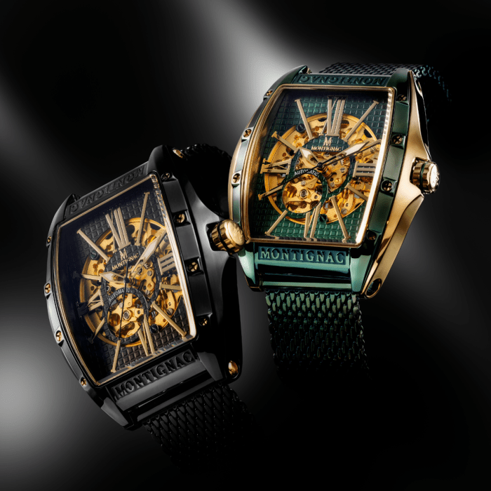Montre MONTIGNAC Homme Automatique en Acier Noir MOW1103