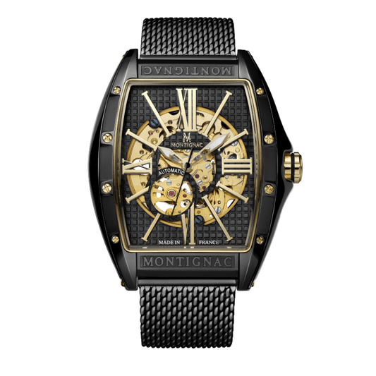 Montre MONTIGNAC Homme Automatique en Acier Noir MOW1103