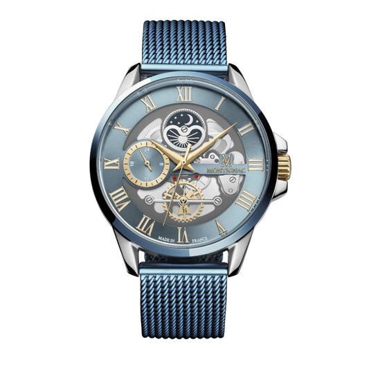Montre MONTIGNAC Homme en Acier Bleu MOW1100