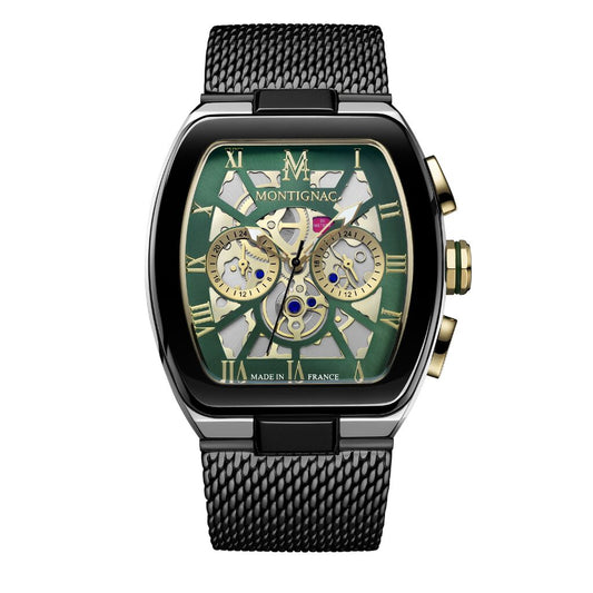 Montre MONTIGNAC Homme Tonneau Vert MOW1105