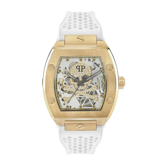 Montre PHILIPP PLEIN Homme The $Keleton en Silicone Blanc PWBAA0421