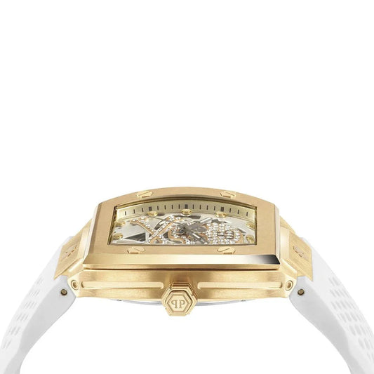 Montre PHILIPP PLEIN Homme The $Keleton en Silicone Blanc PWBAA0421