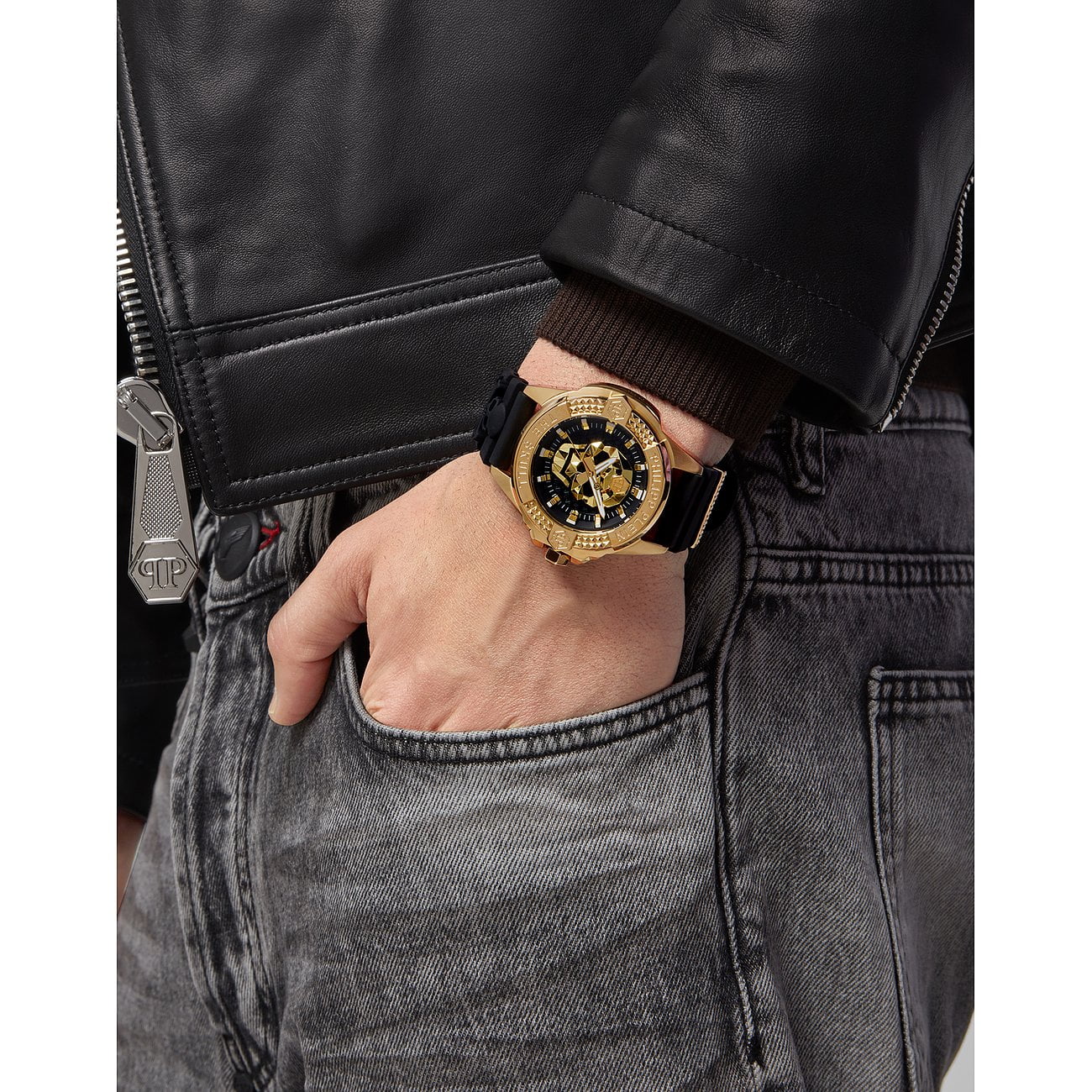 Montre PHILIPP PLEIN Homme The $kull en Silicone Noir PWAAA0221
