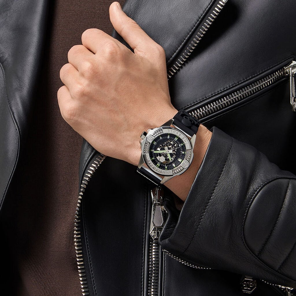 Montre PHILIPP PLEIN Homme The $Kull en Silicone Noir PWAAA0121