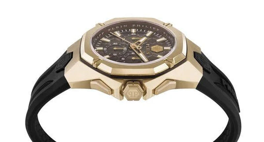 Montre PHILIPP PLEIN Homme Octagon en Silicone Noir PWTBA0423