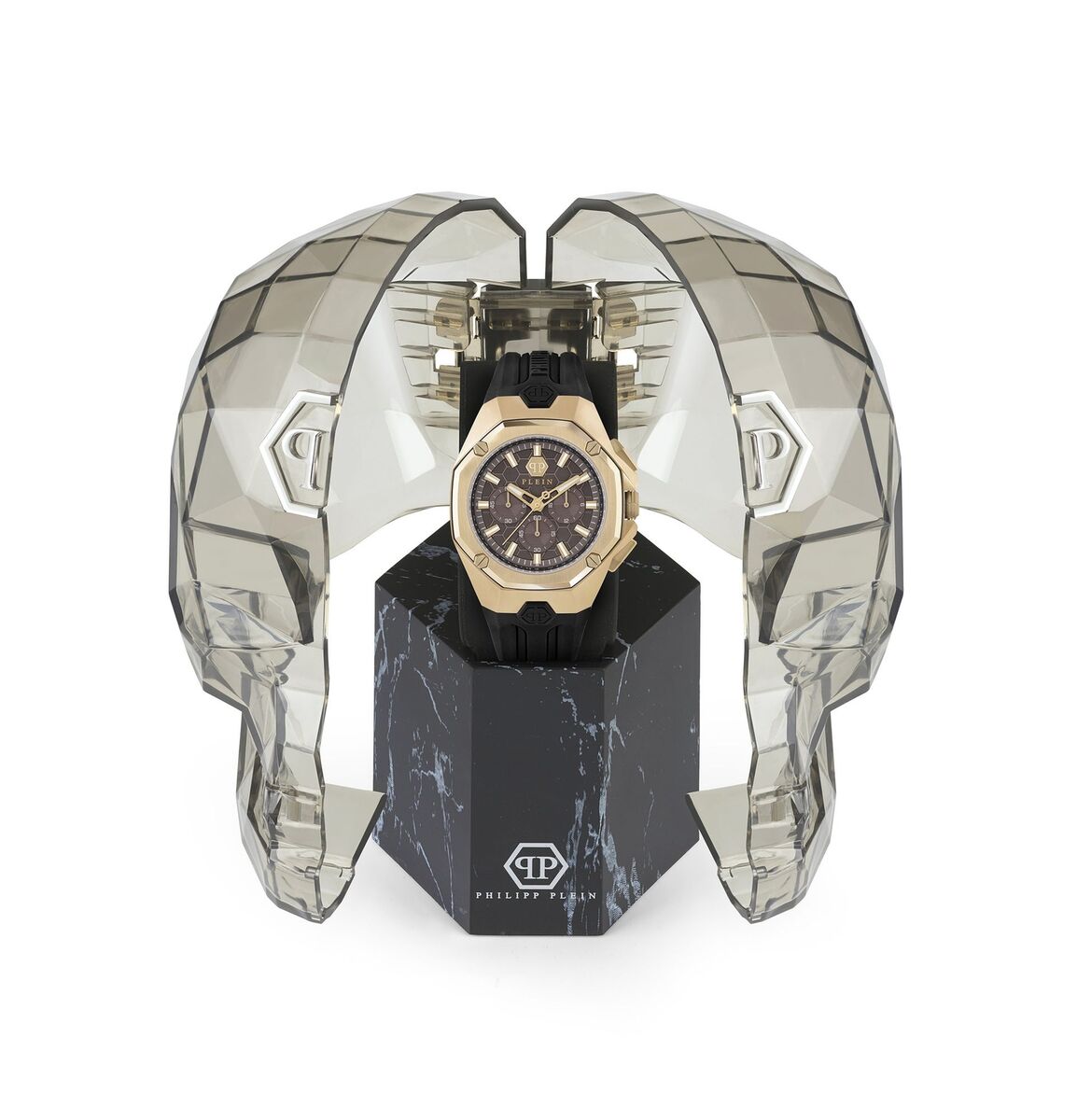 Montre PHILIPP PLEIN Homme Octagon en Silicone Noir PWTBA0423