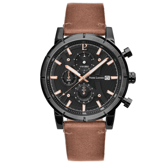 Montre PIERRE LANNIER Homme Criterium en Cuir 224H434