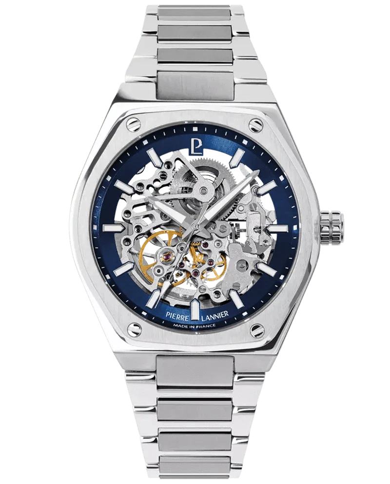 Montre PIERRE LANNIER Homme Copilote Automatique en Acier 308G161