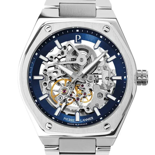 Montre PIERRE LANNIER Homme Copilote Automatique en Acier 308G161