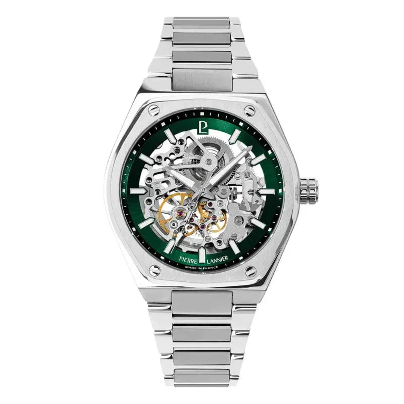 Montre PIERRE LANNIER Homme Copilote Automatique en Acier 308G171
