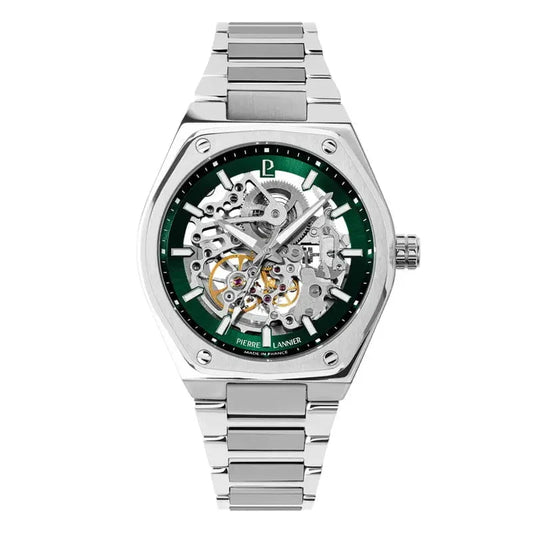 Montre PIERRE LANNIER Homme Copilote Automatique en Acier 308G171