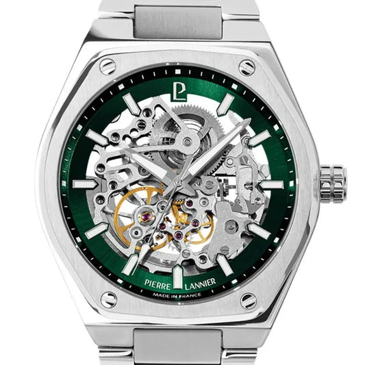 Montre PIERRE LANNIER Homme Copilote Automatique en Acier 308G171