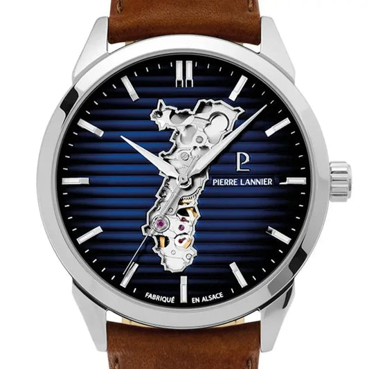Montre PIERRE LANNIER Homme Monarck Automatique en Cuir 316F114