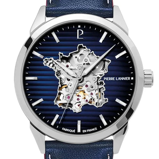 Montre PIERRE LANNIER Homme Monarck Automatique en Cuir 316F166