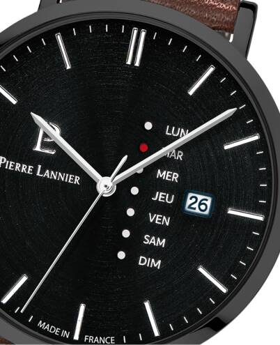 Montre PIERRE LANNIER Homme Data en Cuir 243H434