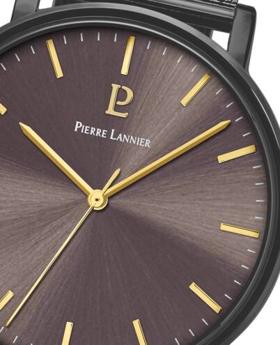 Montre PIERRE LANNIER Homme Essential en Acier Milanais Gris 218F499
