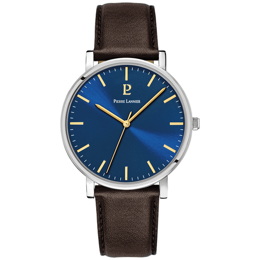 Montre PIERRE LANNIER Homme Essential en Cuir 217G164