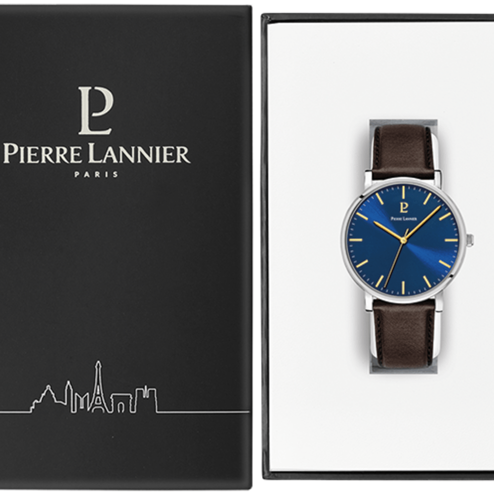 Montre PIERRE LANNIER Homme Essential en Cuir 217G164