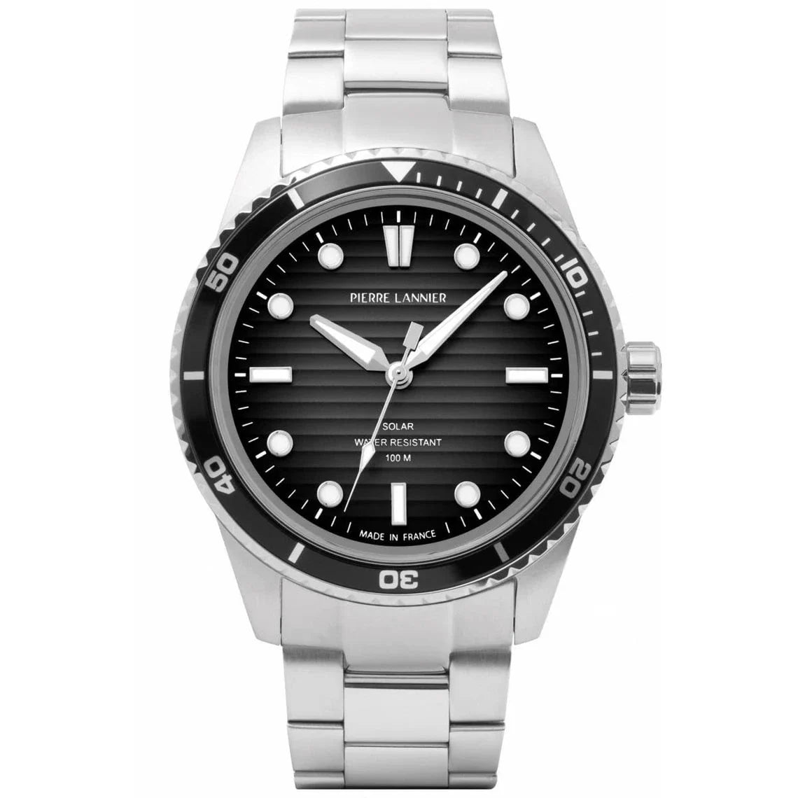 Montre PIERRE LANNIER Homme Inti Solaire en Acier 244H131