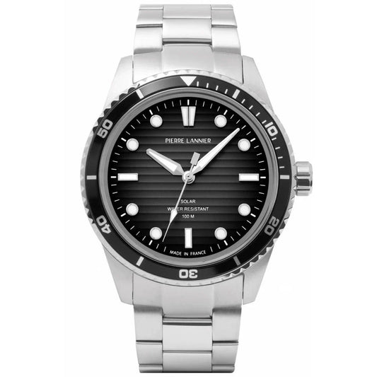 Montre PIERRE LANNIER Homme Inti Solaire en Acier 244H131
