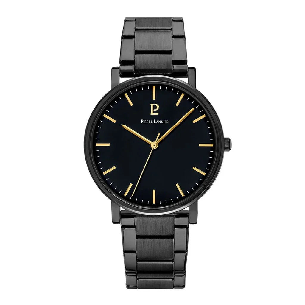 Montre PIERRE LANNIER Homme Essential en Acier Noir 252G439