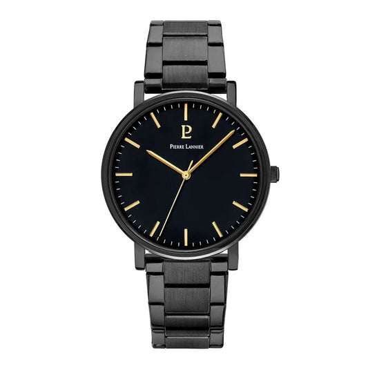 Montre PIERRE LANNIER Homme Essential en Acier Noir 252G439