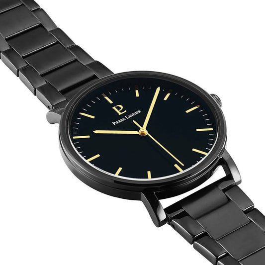 Montre PIERRE LANNIER Homme Essential en Acier Noir 252G439