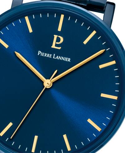Montre PIERRE LANNIER Homme Essential en Acier Bleu 252G469