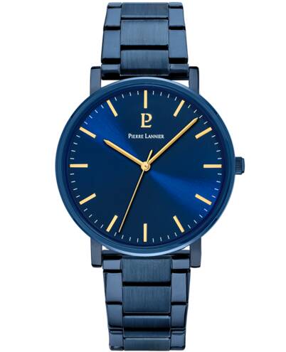 Montre PIERRE LANNIER Homme Essential en Acier Bleu 252G469