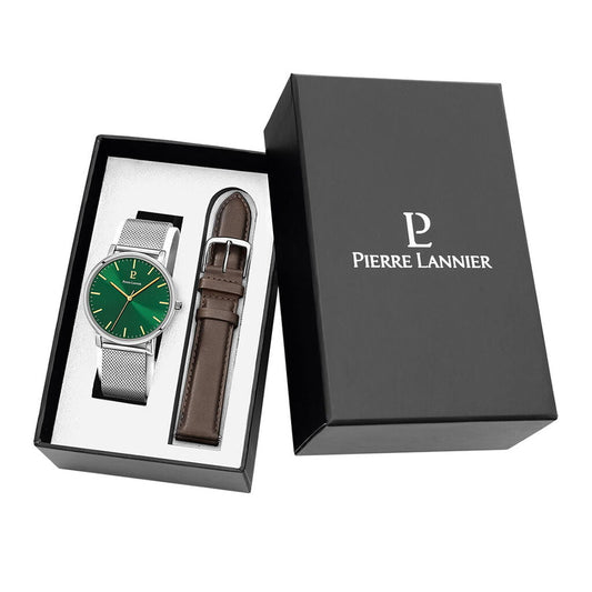 Montre PIERRE LANNIER Homme Essential Coffret Bracelets Interchangeables 386C171
