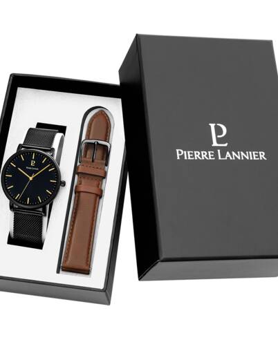 Montre PIERRE LANNIER Homme Essential Coffret Bracelets Interchangeables 388C439
