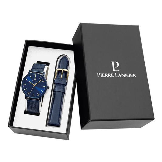 Montre PIERRE LANNIER Homme Essential Coffret Bracelets Interchangeables 388C466