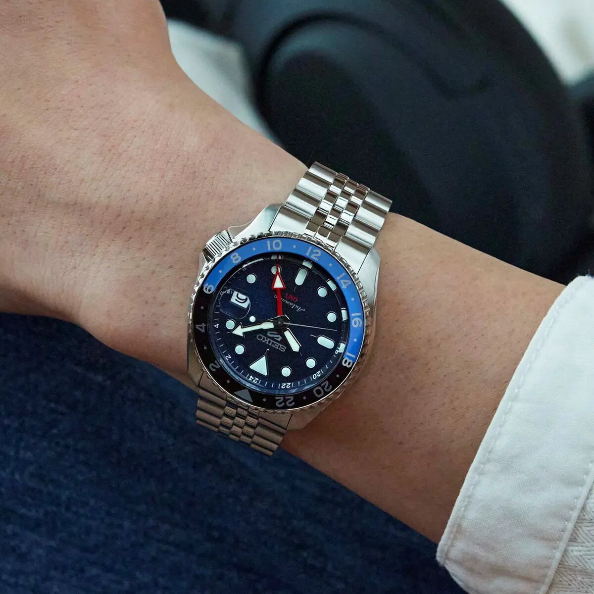 Montre SEIKO 5 Homme Sports Automatique GMT SSK003K1