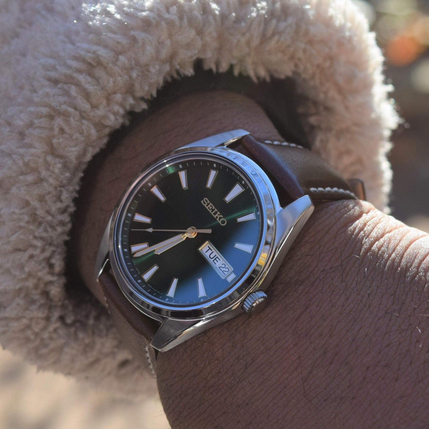 Montre SEIKO Homme Classique en Cuir SUR449P1