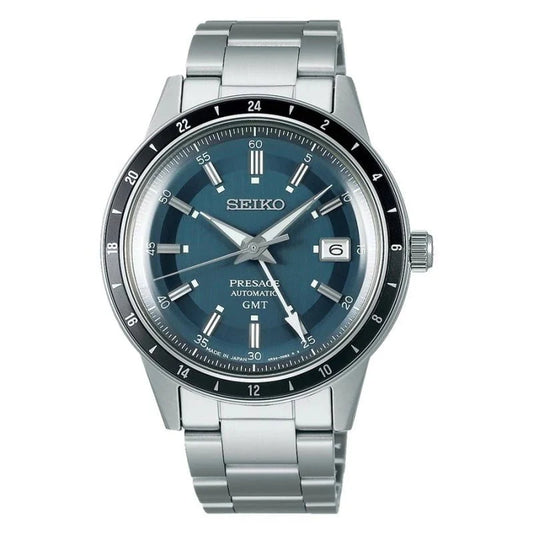 Montre SEIKO Homme Presage Bleu London Automatique SSK009J1