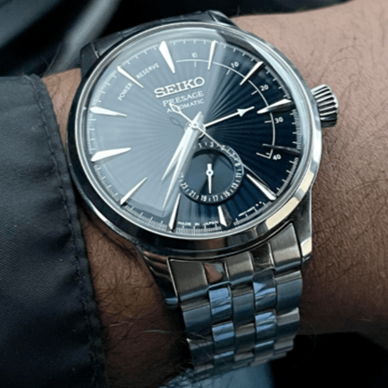 Montre SEIKO Homme Presage Cocktail Automatique avec Réserve de Marche SSA347J1